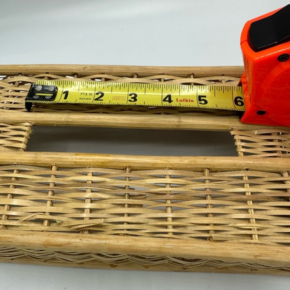 Vintage Wicker Tissue Box Cover Boho - Picture 8 of 8